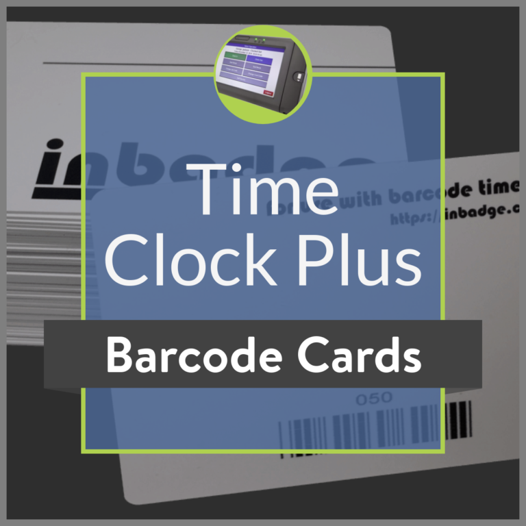 1.50 TimeClock Plus Barcode Badges 100 Guaranteed to work