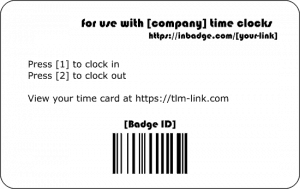 inbadge custom cards back barcode