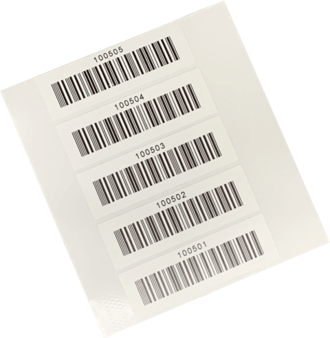 $0.50 Kronos Barcode Stickers | Intouch 9100 and Kronos 4500