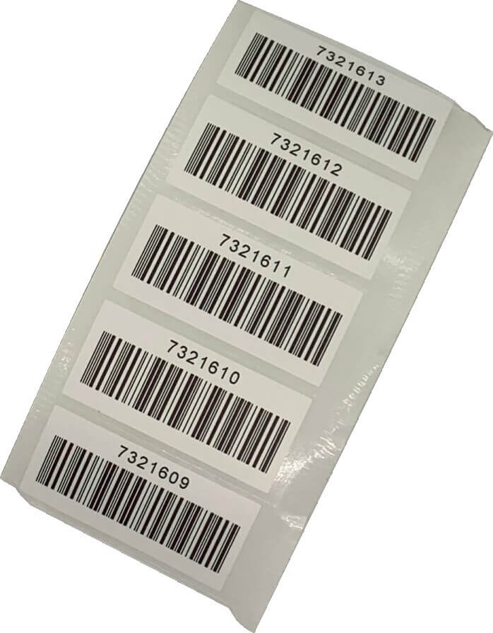 $0.50 Short Kronos Barcode Stickers | Intouch 9100 and 4500