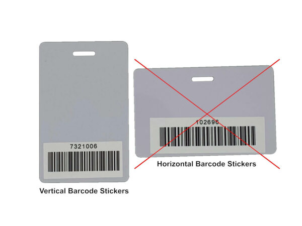 Intouch 9100 Sticker $0.50 Short Kronos Barcode Stickers | Intouch 9100 and 4500